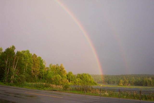 Hamilton County Rainbow over Mountains